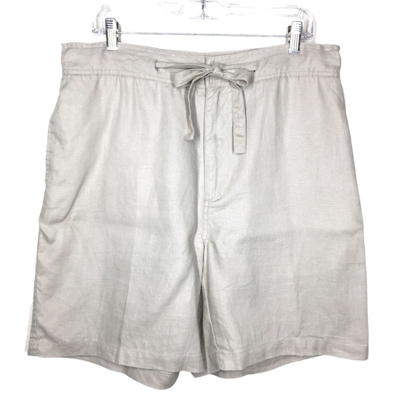 Old School Clothing Company | 100% Linen High Waisted Shorts - Picture 1 of 16